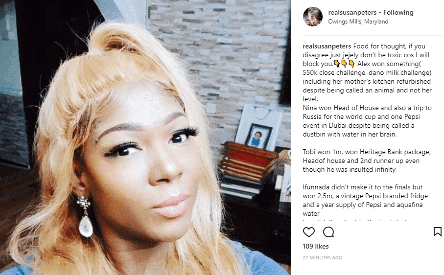 Cee-C was disgraced, her bad character made her win nothing – Actress Susan Peters