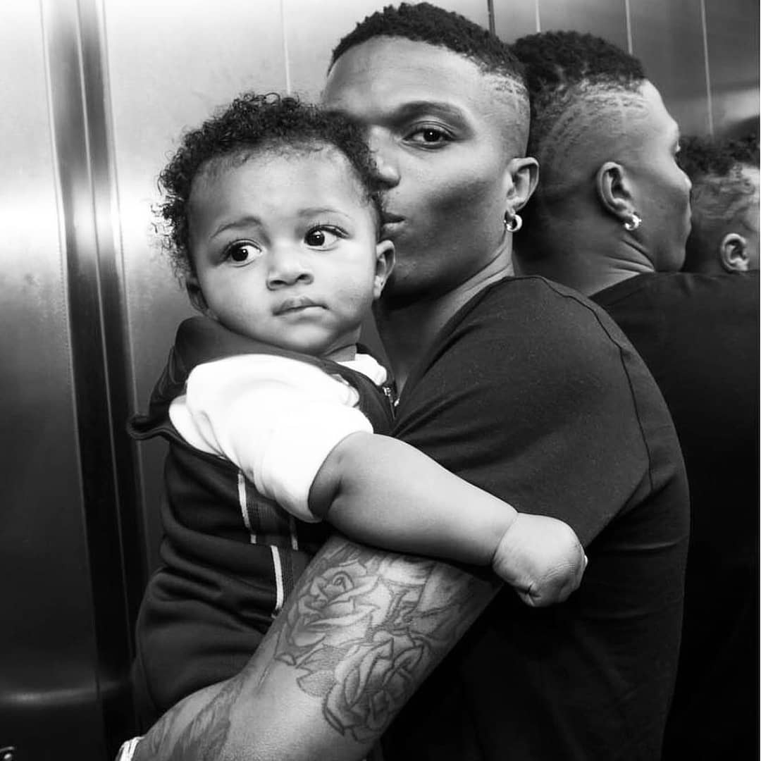 Adorable Photos and Video Of Wizkid And His Third Son, Zion As They Re-unite In London %Post Title