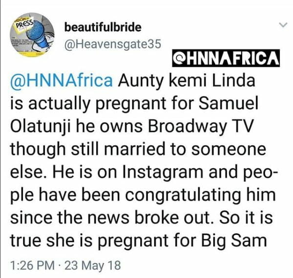 A New Twist To Linda Ikeji's Pregnancy As Insider Expose The Blogger's Baby-Daddy %Post Title