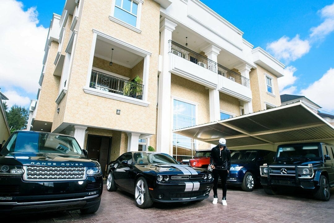 Peter Okoye shows off his Ikoyi mansion and fleet of cars (Photos)