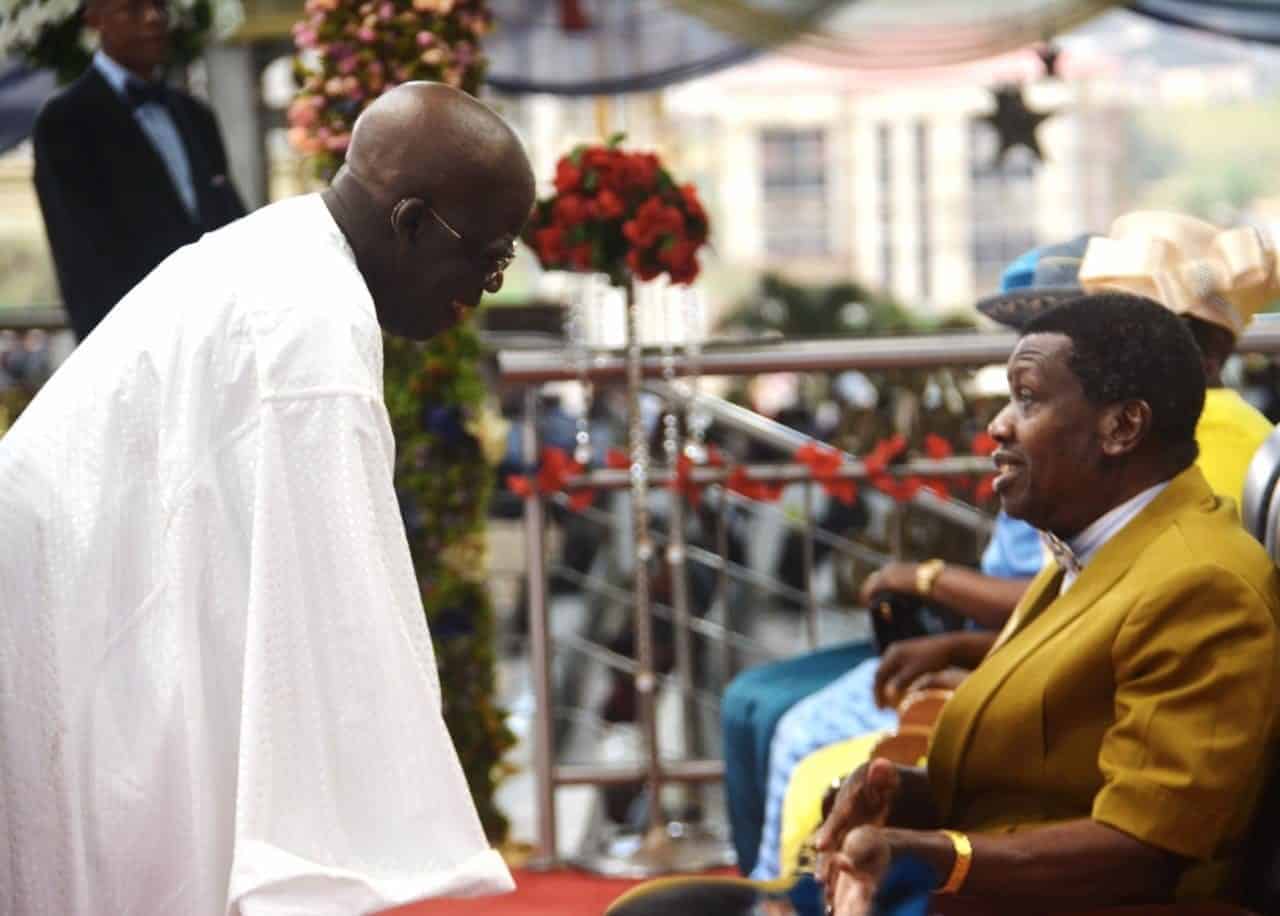 Adeboye denies calling Tinubu on phone over Ambode