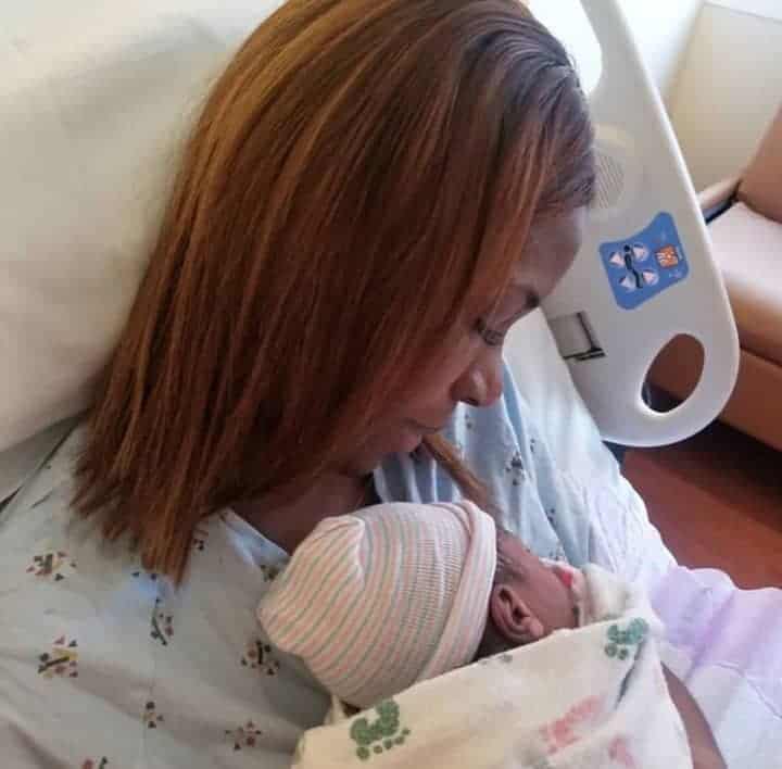 First pictures of Linda Ikeji's baby boy, Baby J