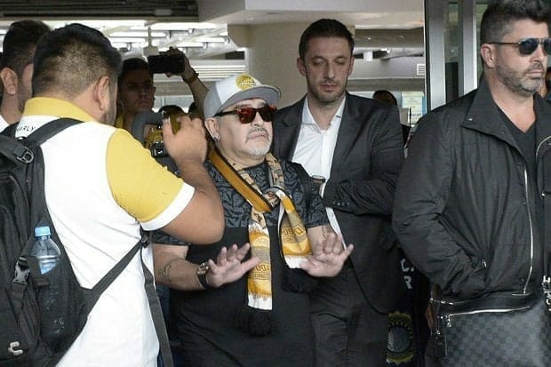 Maradona unveiled as new coach of club in El Chapo's hometown