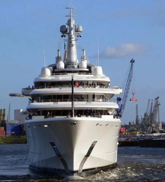 Pictures of the luxurious yacht owned by Chelsea owner, Roman Abramovich
