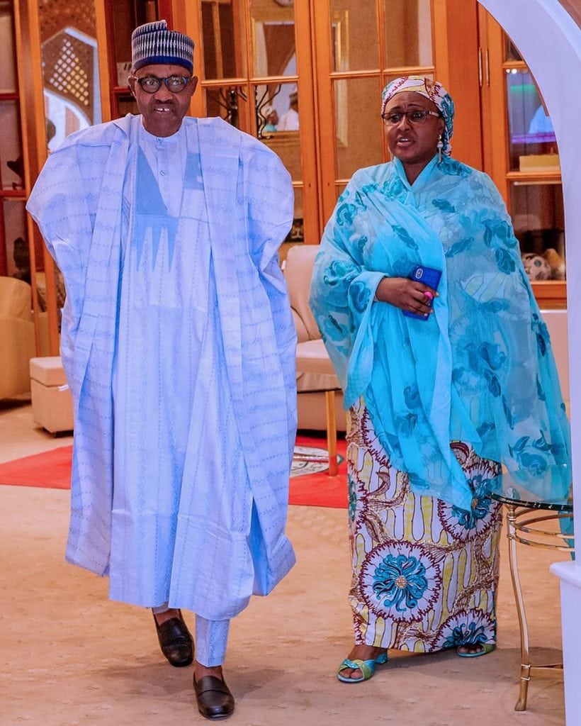 President Buhari and wife, Aisha departs Daura for Abuja